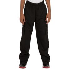 Vibes Boy's Relaxed Fit Fleece Cargo Sweatpants Open-bottom Vibes