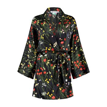 Мини-платье Peignoir Robe с цветочным принтом BERNADETTE