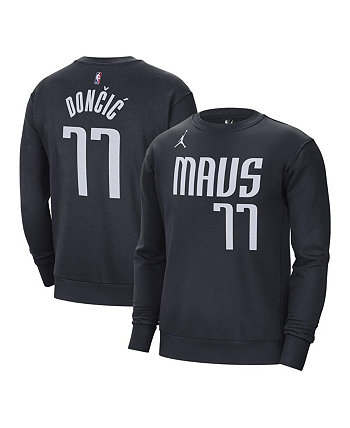 Мужской темно-синий пуловер с именем и номером Luka Doncic Dallas Mavericks Jordan