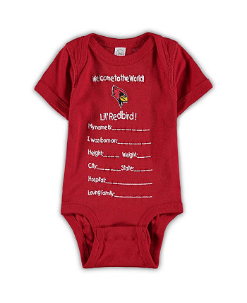 Newborn and Infant Boys and Girls Red Illinois State Redbirds Welcome to the World Bodysuit Two Feet Ahead