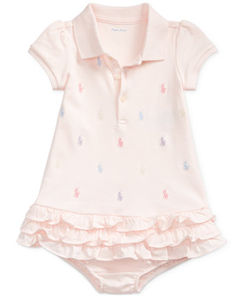 Платье-поло для новорожденных Ralph Lauren с вышивкой Ralph Lauren