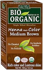 Indus Valley Bio Organic Natural Henna Hair Color Dark Brown 100gm| 100% Gray Hair Coverage And Long Lasting Hair Dye | Vegan and Cruelty-Free INDUS VALLEY