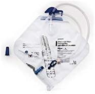 McKesson 37-2802 Disposable Urinary Drainage Bag with Anti-Reflux Chamber, 2000 Ml Mckesson