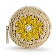 LC Lauren Conrad Crochet Daisy Coin Pouch LC Lauren Conrad