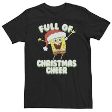 Большой &amp; Праздничная футболка Tall Nickelodeon SpongeBob SquarePants "Full Of Christmas Cheer" Nickelodeon