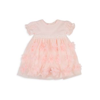 Baby Girl's Peach Blossom Floral Dress Haute Baby