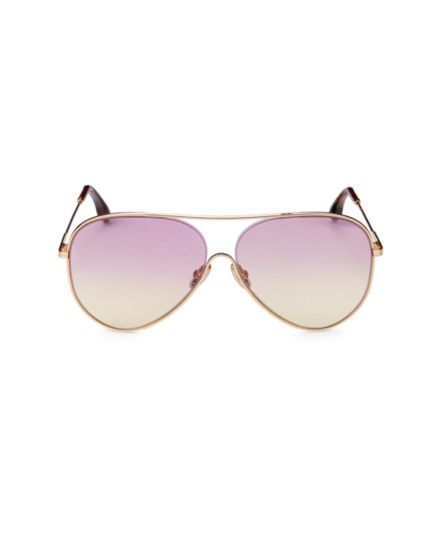 Солнцезащитные очки-авиаторы 61MM Victoria Beckham