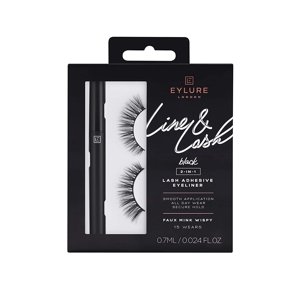 Eylure Line & Lash Kit Black False Eyelashes - 1pc Eylure