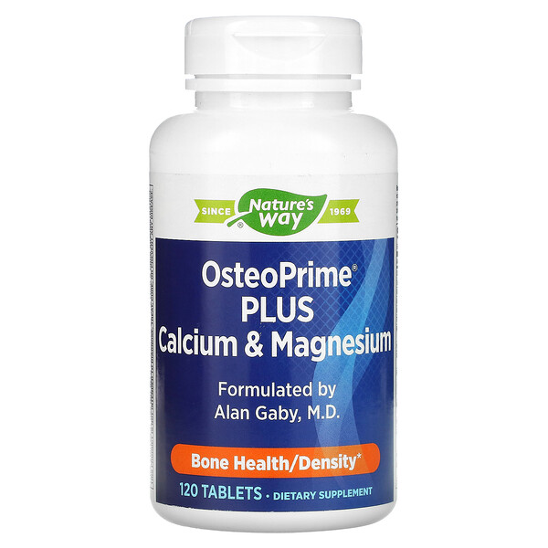 OsteoPrime Plus, кальций и магний, 120 таблеток Nature's Way