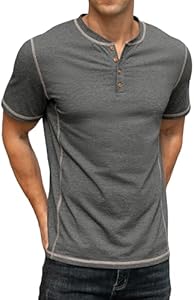 Sailwind Mens Henley Short Sleeve T-Shirt Cotton Maverick Shirt Sailwind