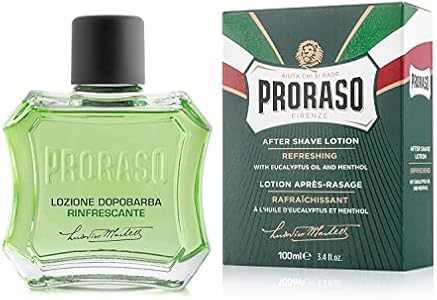 Proraso After Shave Lotion for Men, Refreshing and Toning with Menthol and Eucalyptus Oil, 3.4 Fl Oz (Pack of 1) Proraso