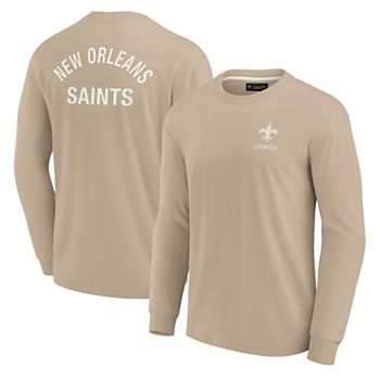 Унисекс футболка с длинными рукавами Fanatics Signature в хаки с логотипом New Orleans Saints Fanatics Signature