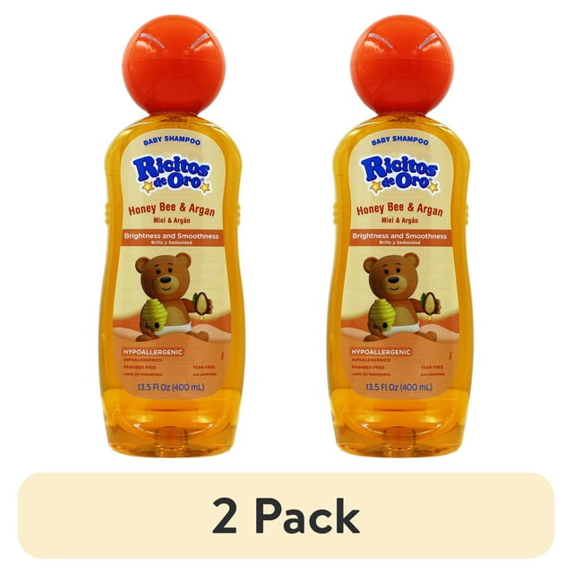 (2 pack) Ricitos de Oro Hypoallergenic Honey Baby Shampoo 400ml - Ricitos de Oro Miel Champu de Bebe (Pack of Ricitos de Oro