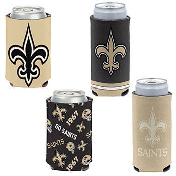 WinCraft New Orleans Saints 4-Pack 12oz. Can & Slim Can Cooler Set Wincraft