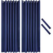 Sunnydaze Set Of 2 Curtain Panels With Grommet Top -100"x84" Sunnydaze Decor