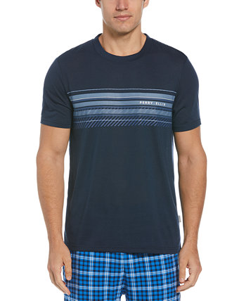 Мужская футболка для сна с линейным логотипом и графическим принтом Perry Ellis Portfolio
