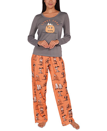 Подходящий женский винтажный семейный пижамный комплект Snoopy & Friends на Хэллоуин Munki Munki