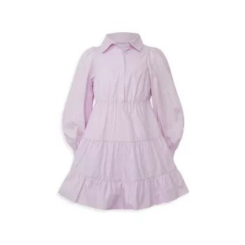 Мини-платье-рубашка для девочки Bardot Junior