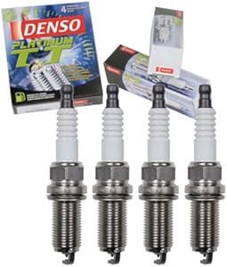 4 pc DENSO Platinum TT Spark Plugs compatible with Toyota Camry 2.5L L4 2010-2017 Sixity Auto