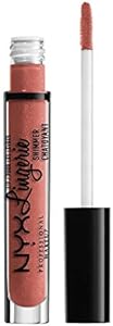 NYX PROFESSIONAL MAKEUP Lip Lingerie Shimmer, Lip Gloss - Bare with Me (Pale Nude) Nyx