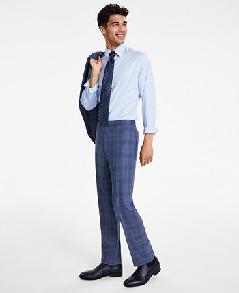 Мужской облегающий костюм из эластичной ткани в клетку с отдельными брюками Calvin Klein