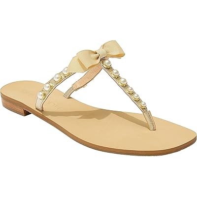 Кожаные сандалии Sand Piper Bow Pearl от Jack Rogers с открытым носком Jack Rogers