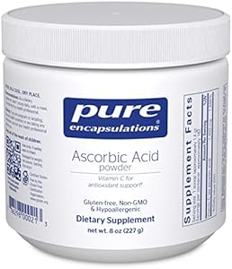 Pure Encapsulations Ascorbic Acid Powder | Hypoallergenic Vitamin C Supplement for Antioxidant Support* | 8 Ounces Pure Encapsulations