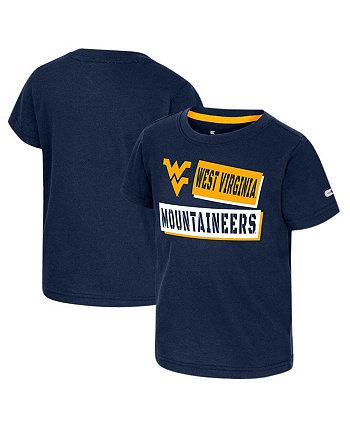 Темно-синяя футболка West Virginia Mountaineers No Vacancy для мальчиков и девочек для малышей Colosseum