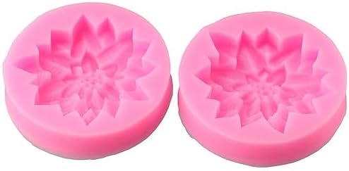 2Pcs Holly Leaf Silicone Molds,Fondant Resin Molds for DIY Handmade,Soap,Candle,Christmas Decoration Uniquer