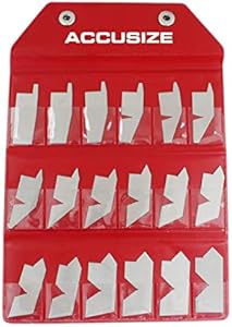 Accusize Industrial Tools 18 Pc Angle Gauge Set, 3602-5050 Accusize Industrial Tools