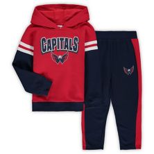 Preschool Red/Navy Washington Capitals Miracle On Ice Pullover Hoodie & Pants Set Outerstuff