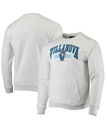 Men's Heathered Gray Villanova Wildcats Upperclassman Pocket Pullover Sweatshirt League Collegiate Wear