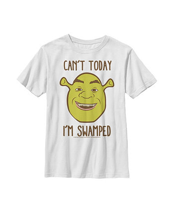 Boy's Shrek Can't Today I'm Swamped  Child T-Shirt NBC Universal