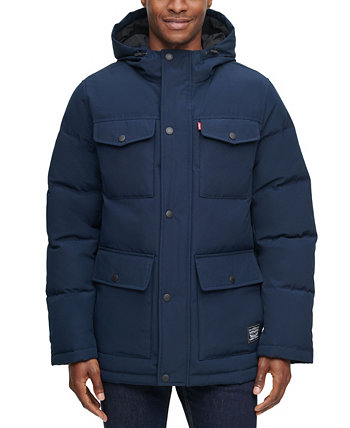 Мужская стеганая куртка с капюшоном с четырьмя карманами Levi's®