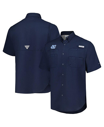 Мужская темно-синяя рубашка на пуговицах North Carolina Tar Heels PFG Tamiami Omni-Shade Columbia