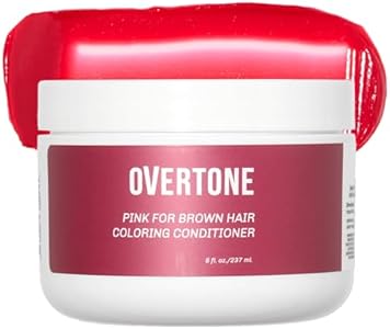 oVertone Haircare Color Depositing Conditioner - 8 oz Semi Permanent Hair Color with Shea Butter & Coconut Oil - Temporary Hair Color Dye - Vegan, Cruelty-Free - Blue for Brown Hair OVertone