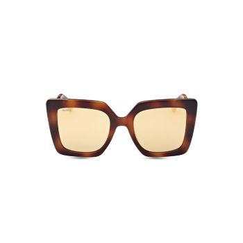 Дизайнерские квадратные солнцезащитные очки 52 мм Max Mara