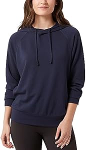 Eddie Bauer Women Hoodie with Drawstring Soft Fabric Relaxed Fit (Navy, XL) Eddie Bauer