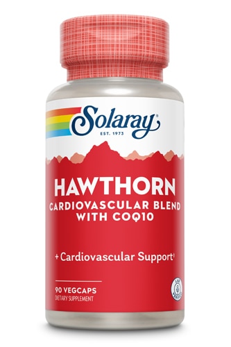 Solaray Смесь боярышника для сердечно-сосудистых заболеваний с COQ10 -- 90 растительных капсул Solaray