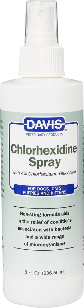 Davis Chlorhexidine Dog & Cat Spray, 8-fl oz bottle Davis