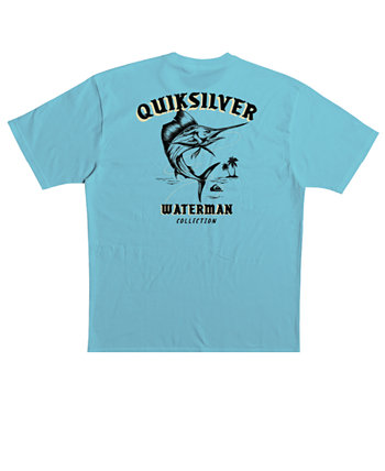 Мужская футболка Quiksilver с короткими рукавами и рыбками Quiksilver Waterman