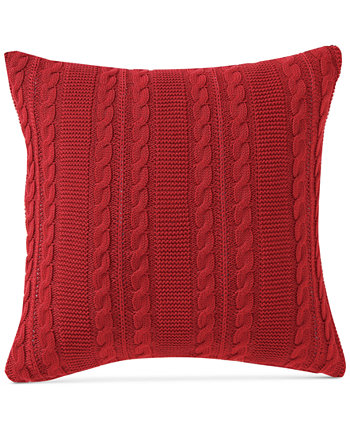 Хлопковая декоративная подушка Dublin Cable Knit, 18 x 18 VCNY HOME