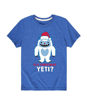 Детская Футболка Hybrid Big Boys Is It Christmas Yeti Hybrid