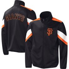 Черная мужская куртка G-III Sports от Carl Banks San Francisco Giants Earned Run с молнией во всю длину G-III Sports by Carl Banks