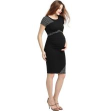 Облегающее платье Pokkori с цветными блоками для беременных Pokkori