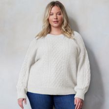 Большой размер LC Lauren Conrad Вязаный пуловер-свитер LC Lauren Conrad