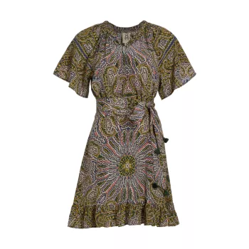 Шелковое мини-платье Cleo Figue