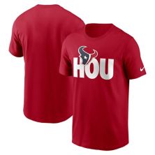 Men's Nike  Red Houston Texans Local Essential T-Shirt Nitro USA