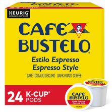 Кофе Café Bustelo® в стиле эспрессо, капсулы K-Cup® темной обжарки, 24 шт. KEURIG