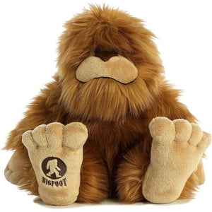 Aurora - Large Brown Fantasy - 12.5" Big Foot - Mysterious Stuffed Animal Aurora